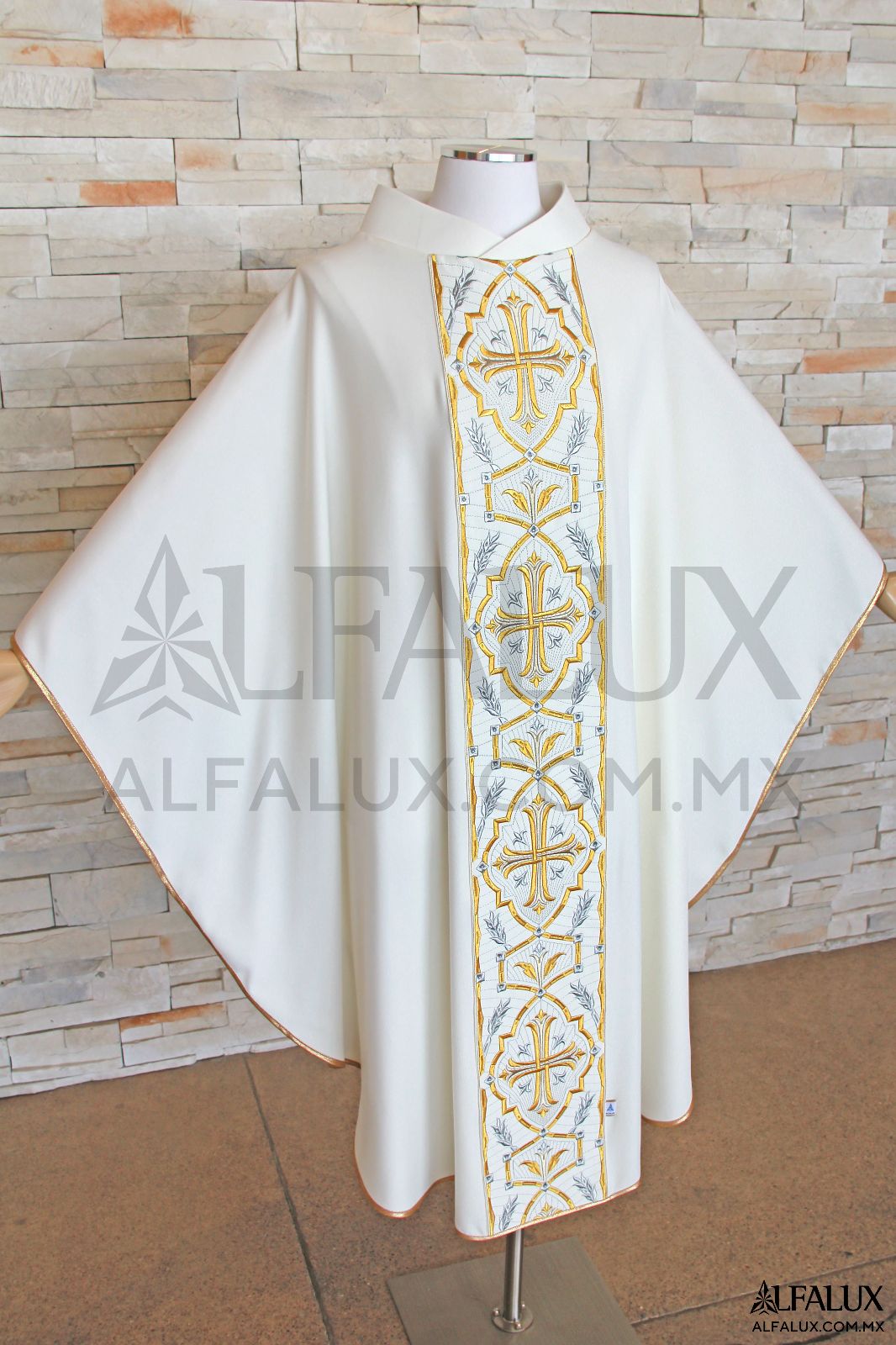 04 IMPERIAL  Casulla Alfalux Blanco Central 93 (8)